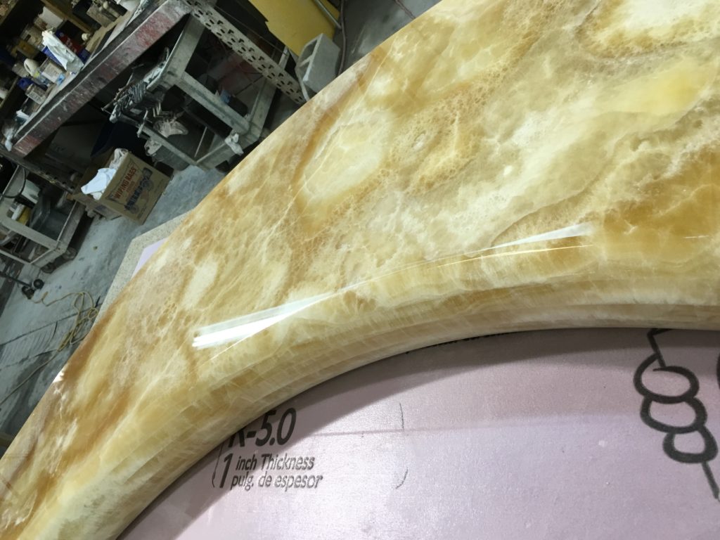 Laminated bullnose