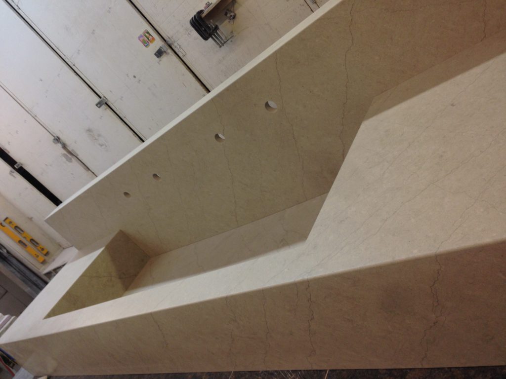 Commerical stone sink